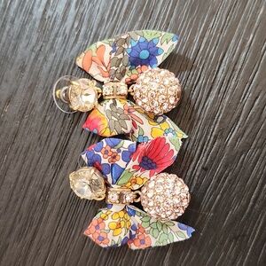 J Crew Floral Bow earrings